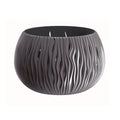 Prosperplast BOWL SANDY plastic bowl WITH reservoir in Anthracite color 21.8 (height) x 37 (width) x 37 (depth) cms