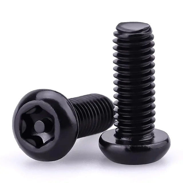 Customized M5 M6 Button Head Torx Security CSK Screws Stainless Steel Black Oxide Tamper Proof Mechince Screws