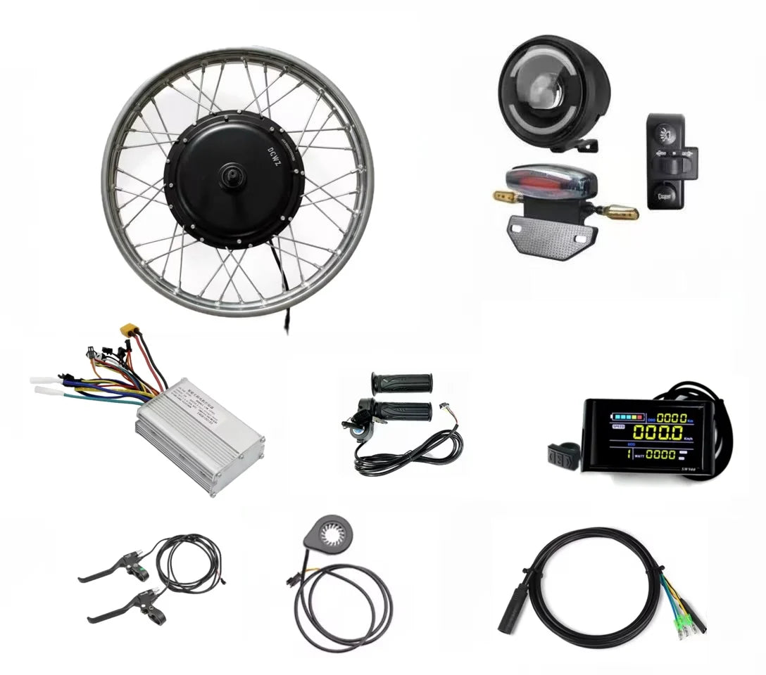 17 Inch Brushless Non-gear 1000W 1500W Spoke Motor Kit