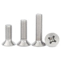 Customized Stainless Steel Phillips Cross Recessed Flat Countersunk Head Machine Screw DIN965