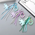 New Mermaid Pearl Keychain Phone Charm Miu Series Bag Hanging Accessory Cartoon Doll Leather Elephant Keychain