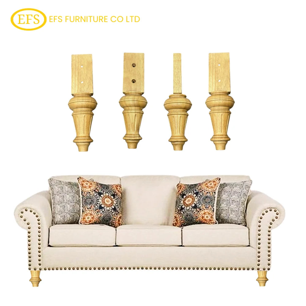 OEM Custom Tapered Solid Wood Sofa Leg Premium Quality Modern Style Outdoor Dining/Kitchen Bed/Couch Bedroom Furniture Strong