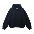 OEM custom logo embroidery printed design 360g Thickened Casual Sweatshirt Fashion Brand Solid Color Hooded Men's Sweatshirt