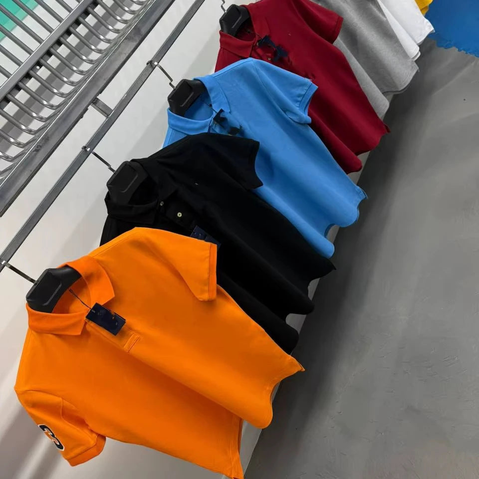 Plain Men's Cotton T-Shirt Short Sleeve V-neck Casual Breathable Eco-Friendly OEM ODM Custom Logo Front Embroidered Blank