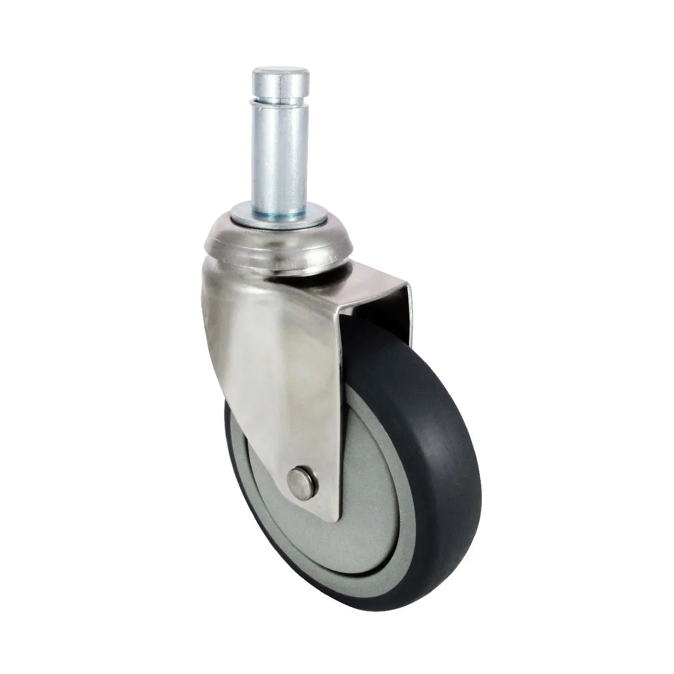 125mm Thermoplastic Swivel Casters for Office Warehouse Furniture Steel TPR Friction Ring Stem for Workshop Supermarket Use