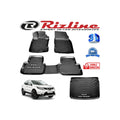 Nissan Qashqai 3D Mat + 3D Visia Trunk Pool Black Set One Size Made in Turkey for 2014-2020