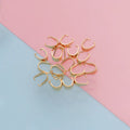3*7mm Stainless Steel Seed Buckle Clasp Hook Pendant Pinch Bail Clasps Necklace Hooks Clips Connector for Jewelry Making Finding