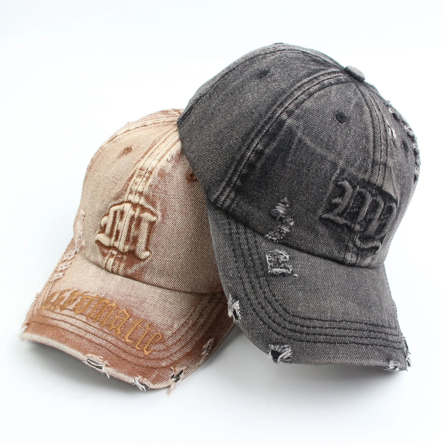 Custom Embroidery Vintage Blank Dad Cap 100% Cotton Washed Baseball Cap 6 Panel Distressed Dad Hat