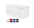 Wholesale 6FT Stretch Spandex Table Cover Folding Advertising Tables Rectangular Fitted Tablecloth Protector for Banquets