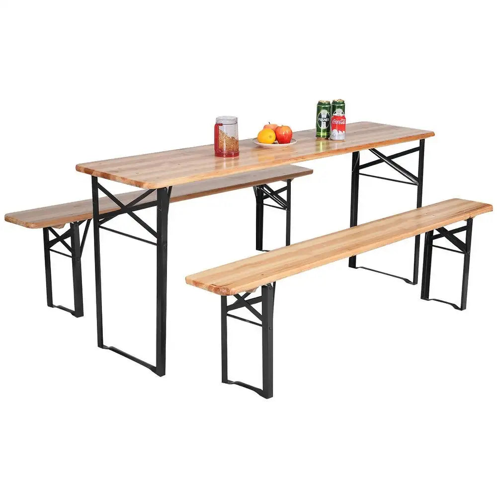 Wholesale Wood Events Folding Banquet Table and Chair Seat for Wedding Party Furniture for Rental