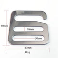 Backpack Webbing Stainless Steel Metal Ladder Lock G Buckle Hook