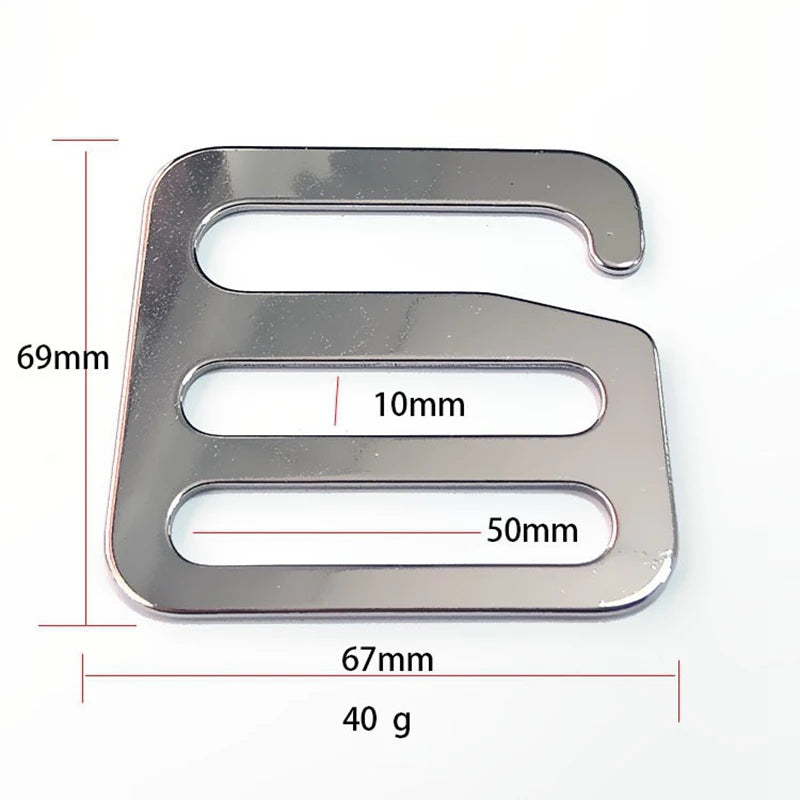 Backpack Webbing Stainless Steel Metal Ladder Lock G Buckle Hook
