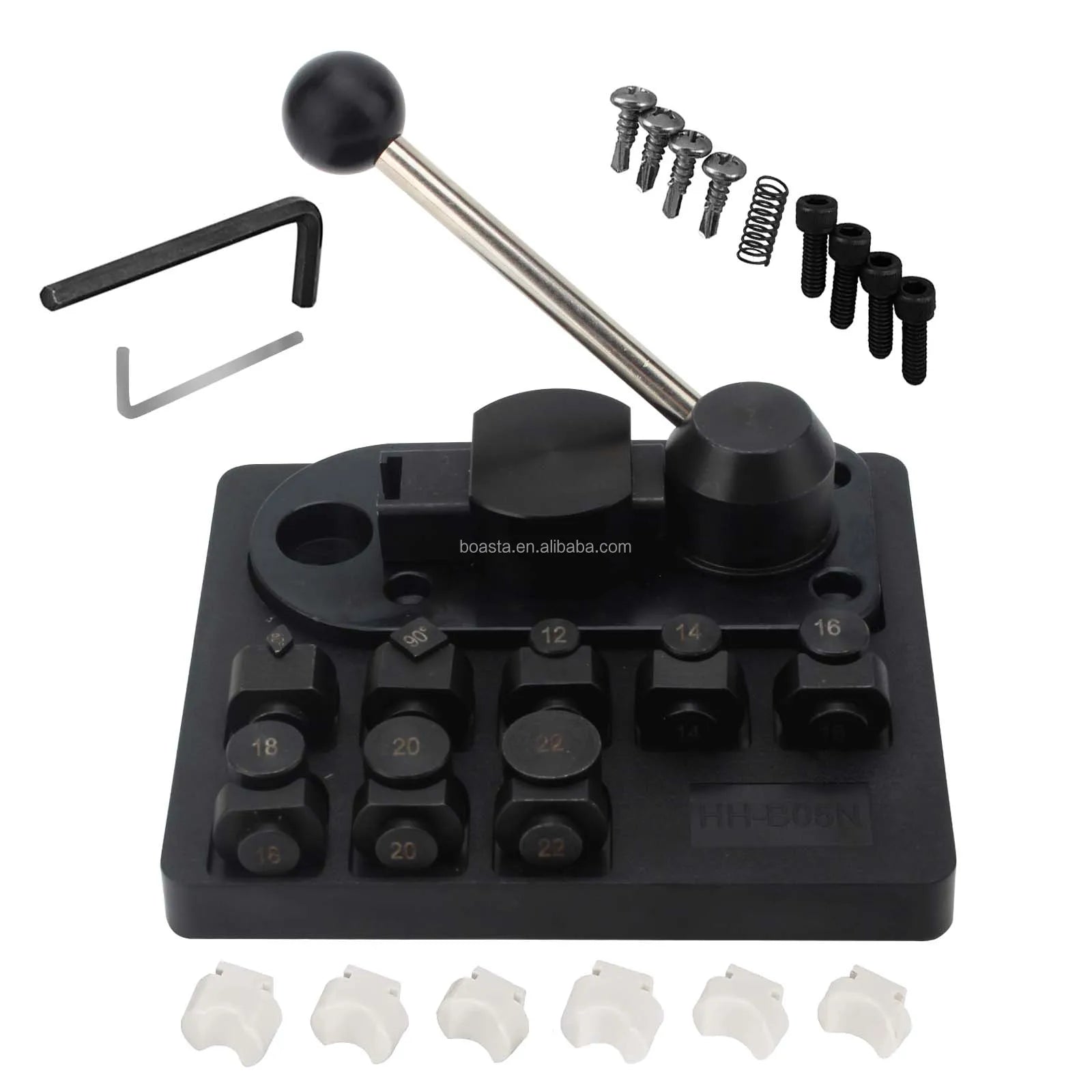 Boasta Manual Jewelry Ring Bending Tool with 12-22mm Dies 60° / 90° Angles Second Generation Upgrade