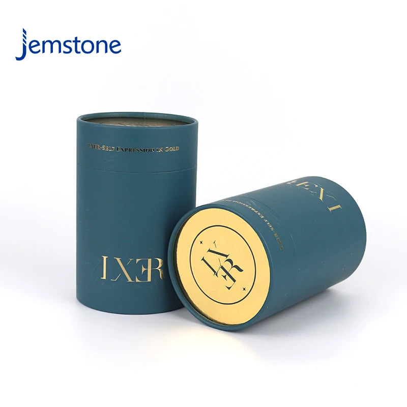 Custom Biodegradable Luxury Kraft Perfume Cylinder Packaging Food Tea Coffee Paper Tube Round Candle Cardboard Tube