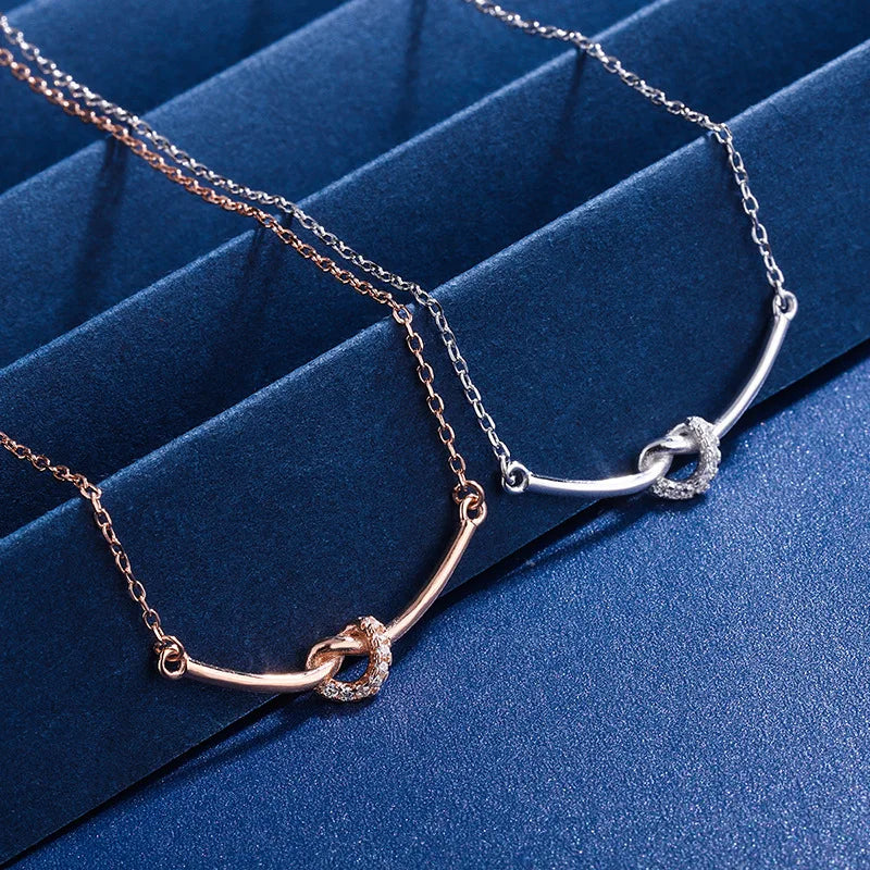 Wholesale S925 Sterling Silver Smiling Charm Fine Pendant Necklaces Luxury Style for Women Jewelry MegaBDM