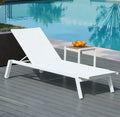 Simple and Comfortable Aluminum Outdoor Lounge Chair Suitable for Gardens Hotels Villas Portable Pool Chair and Parks.