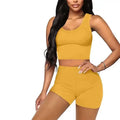 Wholesale Summer Eco-Friendly V-neck Long Sleeve Solid Blue Women's Two-Piece Casual Skinny Fit Pullover Sweatshirt Set