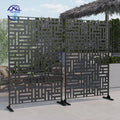 Laser Cut Metal Fence Aluminum Metal Screens Decorative Laser Cut Metal Fence