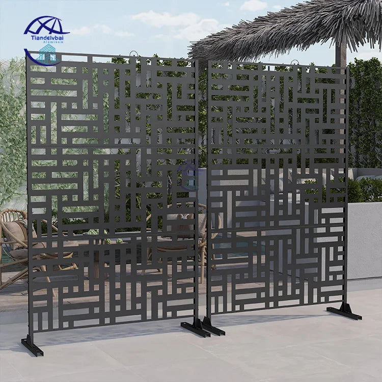 Laser Cut Metal Fence Aluminum Metal Screens Decorative Laser Cut Metal Fence