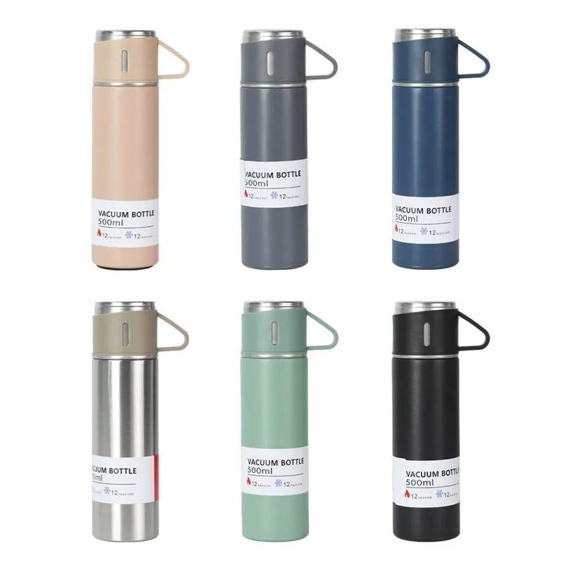 Hot Selling 17Oz Black Insulated Stainless Steel Tumbler 3-Cup Eco-Friendly Boiling Water Safe Unisex Travel Gift
