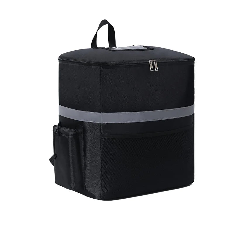 Factory Hot Sale Custom Logo Leather Fashion Thick Insulation Waterproof Food Delivery Cooler Backpack