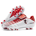 Unisex Soccer Shoes Long Stud Football Shoes Velcro Strap Lightweight Breathable Durable Design