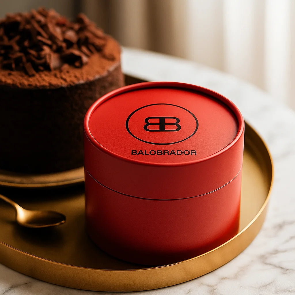 Custom High-End Red Biodegradable Cardboard Box Food Grade Baking Cake Cup Cylinder Packaging Luxury Kraft Paper Tube for Cake