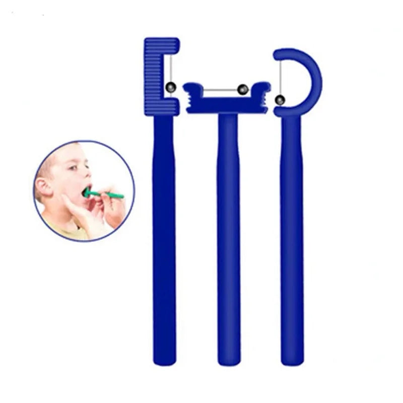 3pcs Kids Tongue Tip Lateralization Elevation Tools Tongue Tip Exercise Oral Muscle Training Autism Speech Therapy Talk-tool