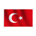 Euro 2024 Best Seller 100% Durable Polyester 90x150cm Football Celebration Flag Customize 3x5ft Hot Turkey Flag of Turkey"