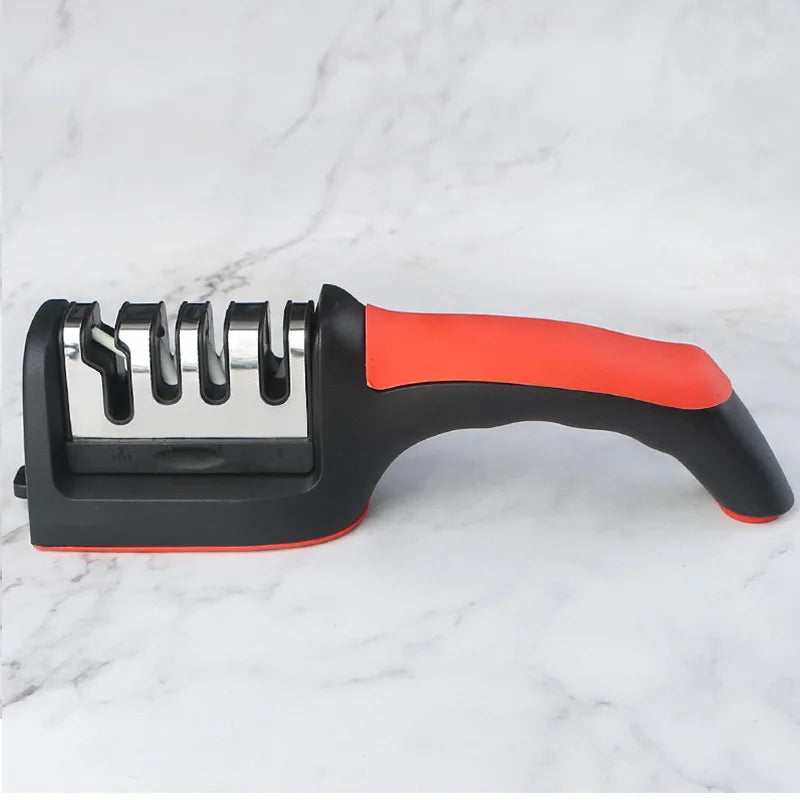 OEM ODM Knife Sharpener Wholesale Household Multifunctional Three-Stage Knife Sharpener Quick Ceramic Knife Sharpener