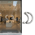Ready Stock D Type Stainless Steel 201 Glass Door Pull Handle