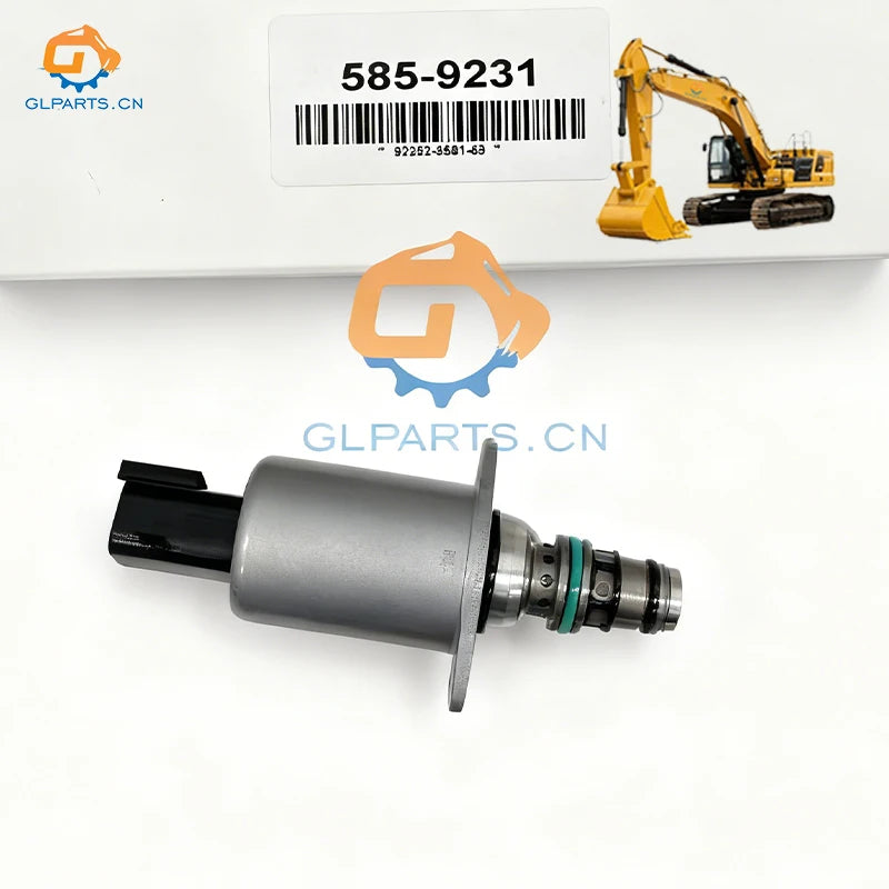 Glparts Solenoid Valve 5859231 585-9231 for 312 313 315 317 320 Excavator Spare Parts
