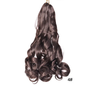 75g/150g Display Loose Body Wave Pony Style Spiral Curl Crochet Braid French Curls Synthetic Dyed Hair Extensions