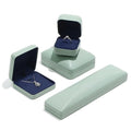 Jewelry Box High End Custom logo PU Leather Wedding Jewelry Box Vintage Style Ring Earrings Vault Box Organizer for Jewelry