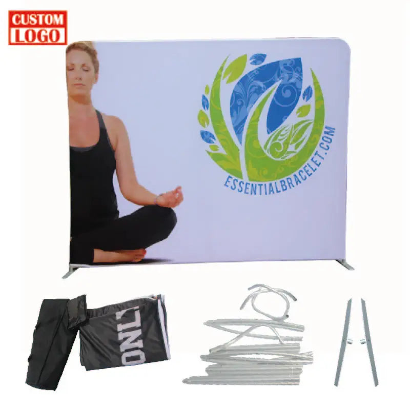 Customized Backing Wall Tension Fabric Desarmable Tension Fabric 8Ft Display Photo Backdrop Stand