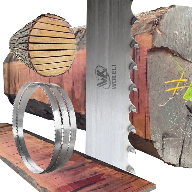 High-performance Industrial White High Hardness Alloy Carbide Tipped Bandsaw Blade for Wood Cutting OEM Customizable Sawmill Use