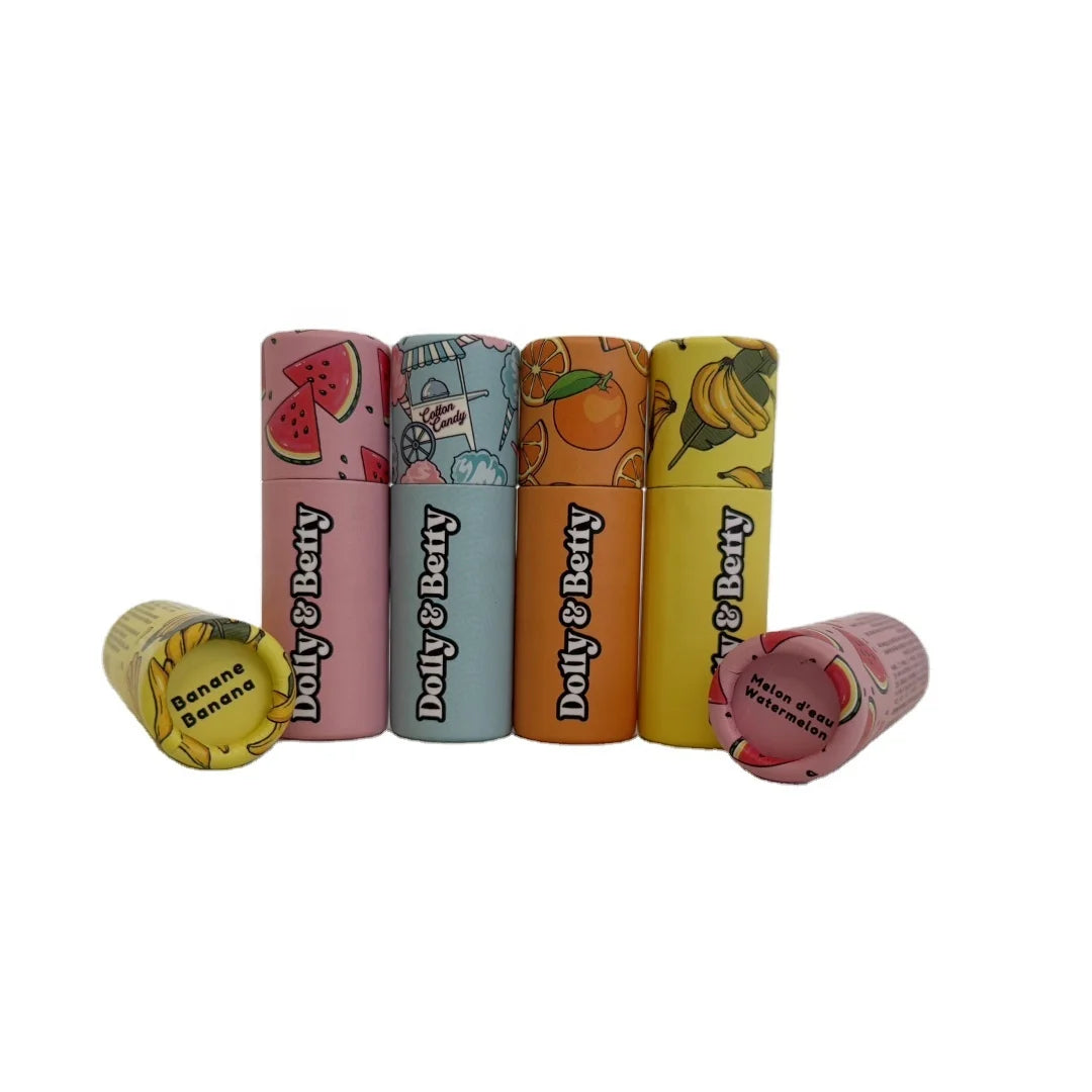 Factory Price Lip Balm Paper Tubes  Deodorant Round Packaging Eco Friendly Push up Container Cosmetics Paper Cardboard Tube