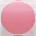 Pink 2 Inch Color Thermal Printer Stickers Direct Thermal Labels Round Adhesive Paper Roll 750 Pieces Per Roll