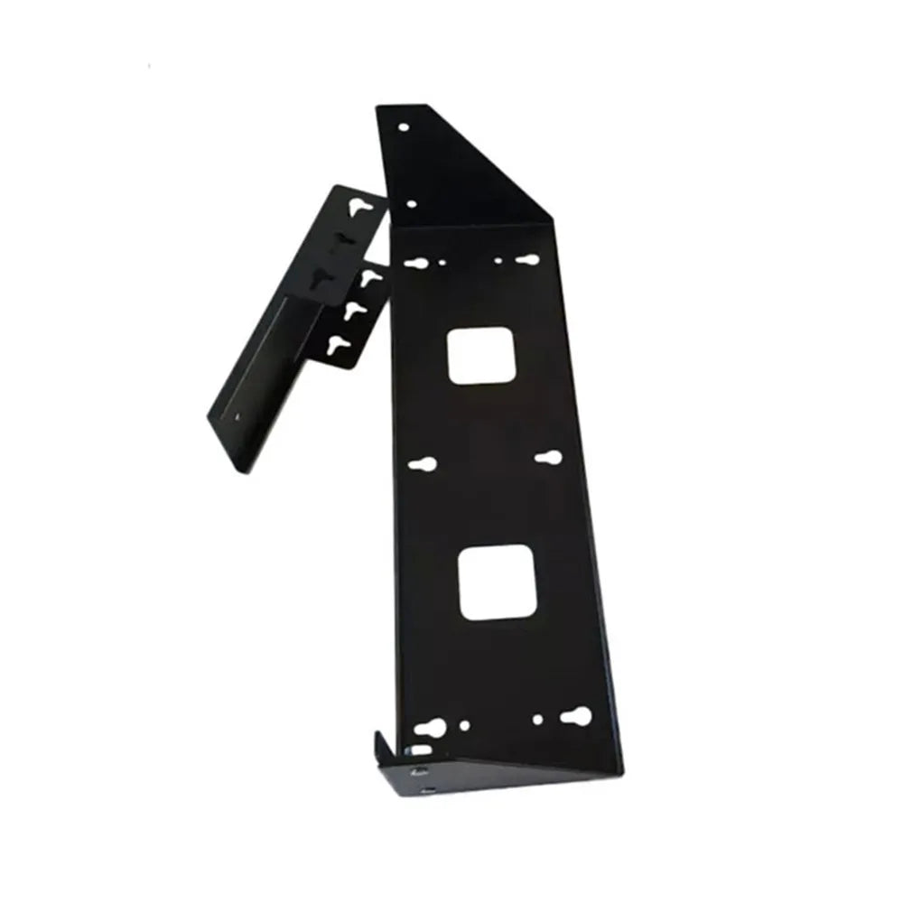 OEM Design Custom Communication Mounting Brackets Black Powder Coating Aluminum Stamping Sheet Metal Fabrication CNC Machining