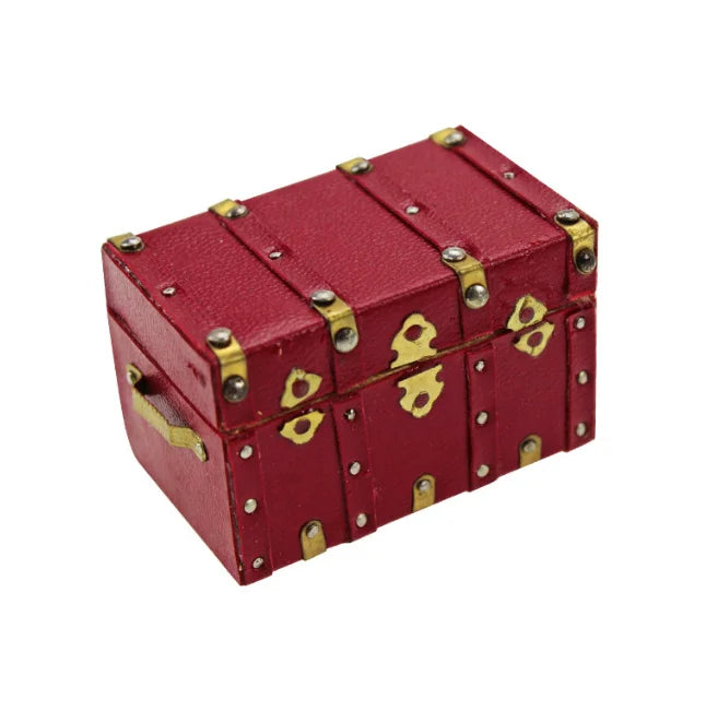 1/6 1/12 Doll House Simulation Miniature Mini Luggage Compartment Storage Box Model Decor