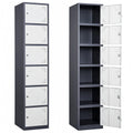 6 Door Metal Storage Locker Vertical Steel Cabinet for Gym School Office Staff Storage MegaBDM