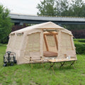 Large 13.6 6-8 Persons Luxury Waterproof Camping Inflatable Blow up Air Tents with Stove Jack and Pump for Outdoor Party