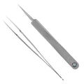 Professional Precision Sharp Needle Nose Tweezers Blackhead Whitehead Remover Eyelash Pimple Popper Fat Particles Remover Black