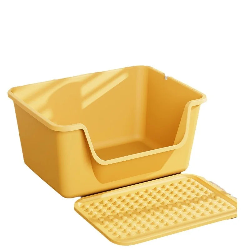 Wholesale Large Space Plastic Cat Litter Box with Scoop New Design Pet Product Accessory