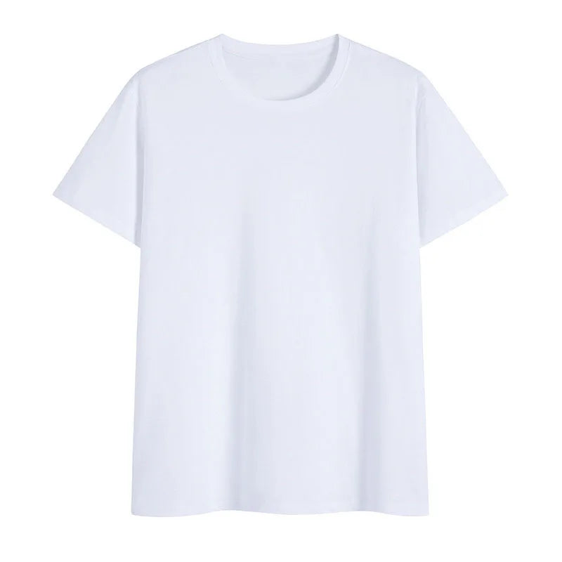 Oem customized short sleeved round neck tshirt blank advertising shirt can be printed with pictures short sleeved mens tshirt