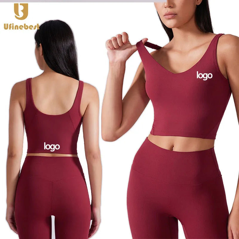 2026 Women Hot Selling Beautiful Back Sujetador Deportivo Female High Strength Shockproof Running Sports Vest Yoga Bra
