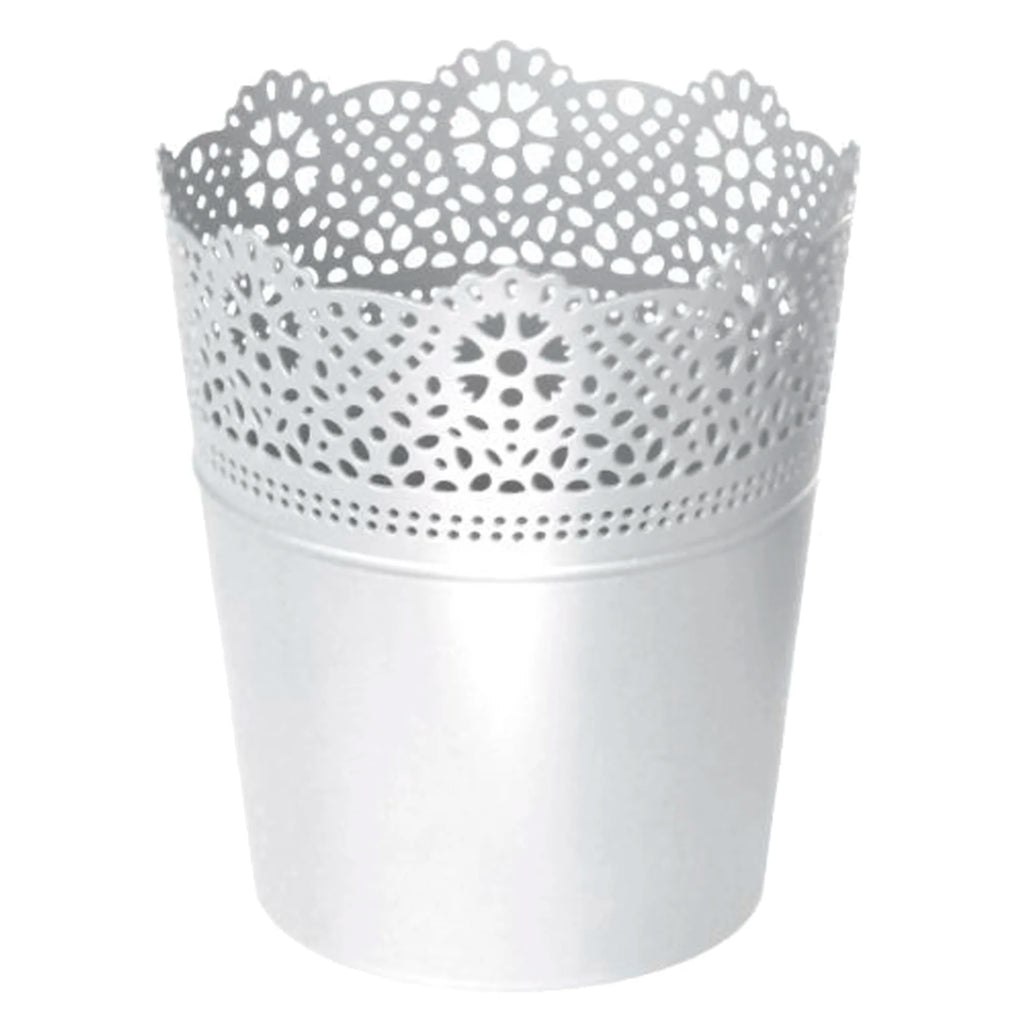 LACE flower pot dimensions (mm) 180x180x210 color White