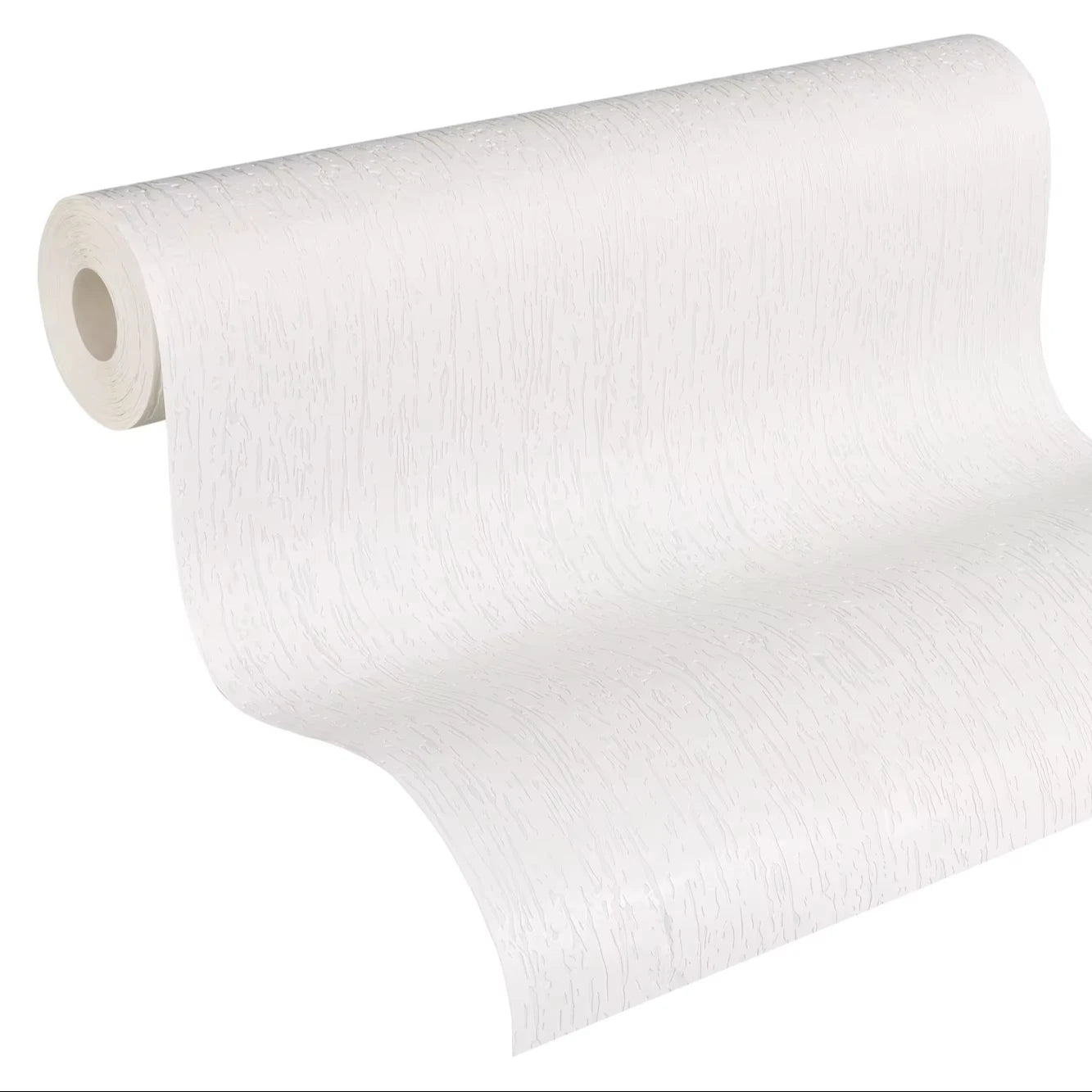 Made in Germany - Coatable Wallpaper rolls Plain Colour Paintable White Non Woven Vinyl Wallpaper for painting - 1005 x 053 m