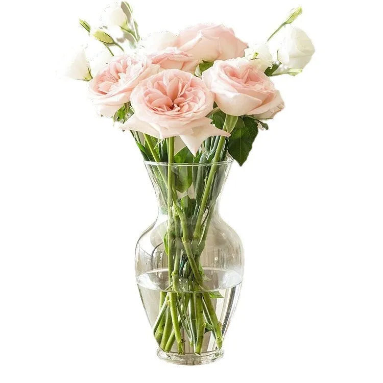 Wholesale Hand Blown Transparent Glass Vase Container for Flower MegaBDM