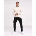 Imperio Shop Men's Slim Fit Casual Print Gray 220 Grams Empire Label Hem Breathable Long Sleeve T-Shirt